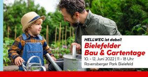 HELLWEG Die Profi-Baumärkte auf den Bielefelder Bau &amp; Gartentage im Ravensberger Park am 10. &amp; 11. &amp; 12. Juni 2022